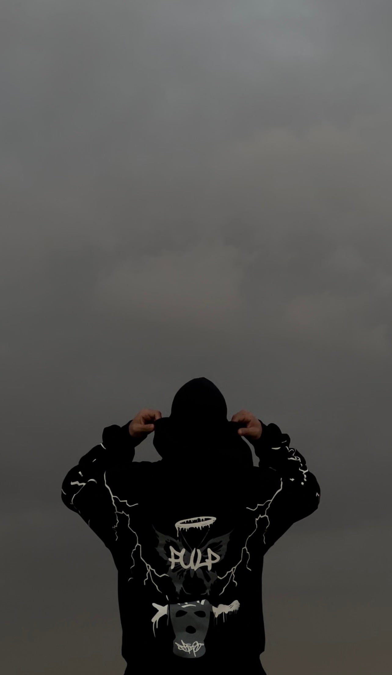 'Thunder' Black Hoodie