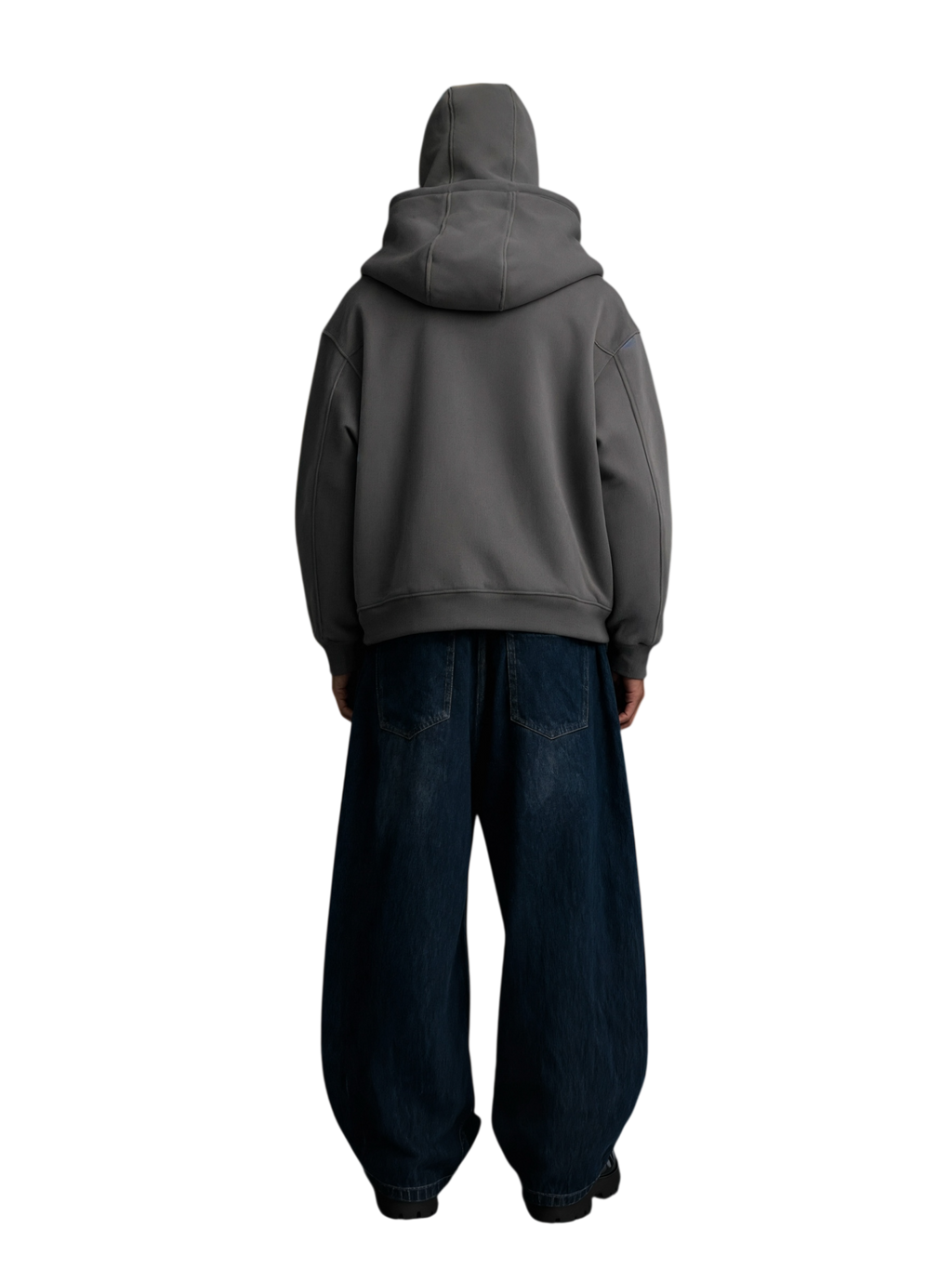 Double Hood-Grey Jacket.