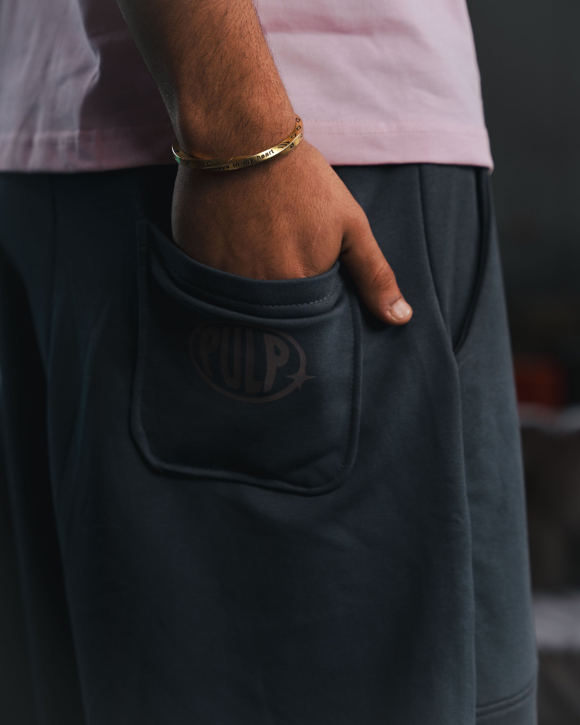 Grey Pants.