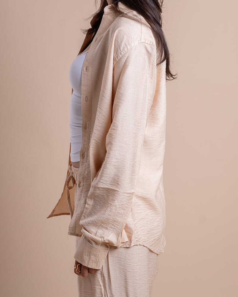 Beige Linen Shirt