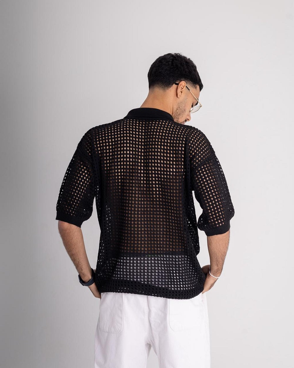 'Black Knitted Shirt