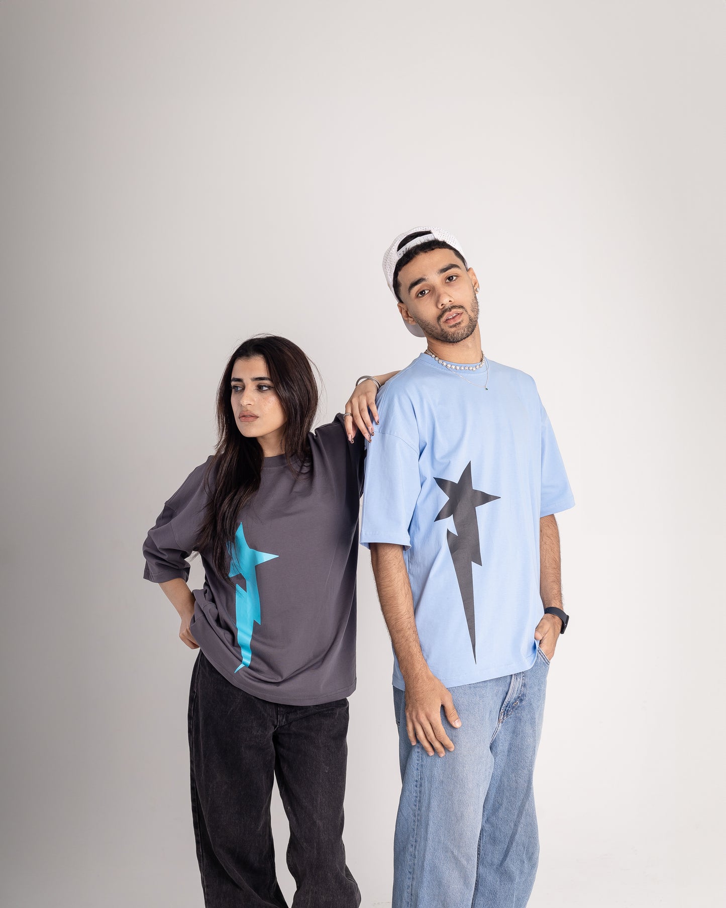 'Baby Blue-Star Tee'